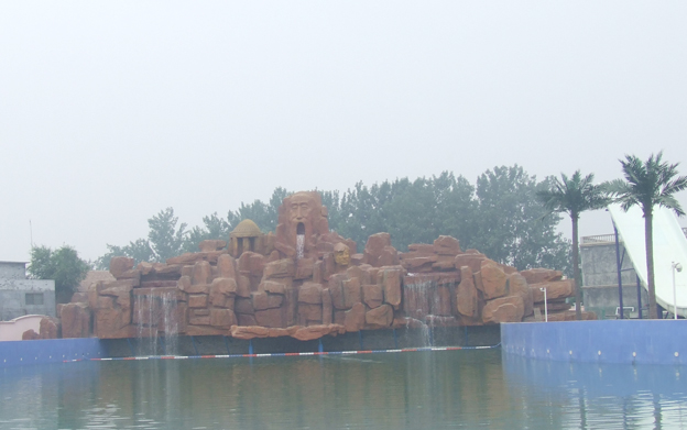 菏泽市炫乐城水上游乐园水泥假山、塑石